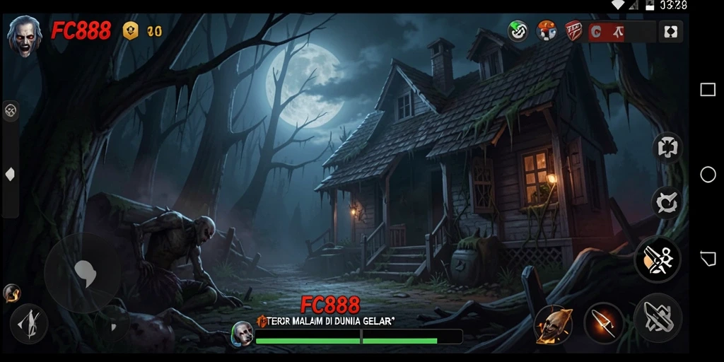 Gameplay menegangkan FC888 yang menampilkan pengalaman Horror yang mengerikan.