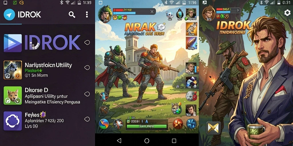 Screenshot utama IDROK menampilkan antarmuka aplikasi Utility yang user-friendly.