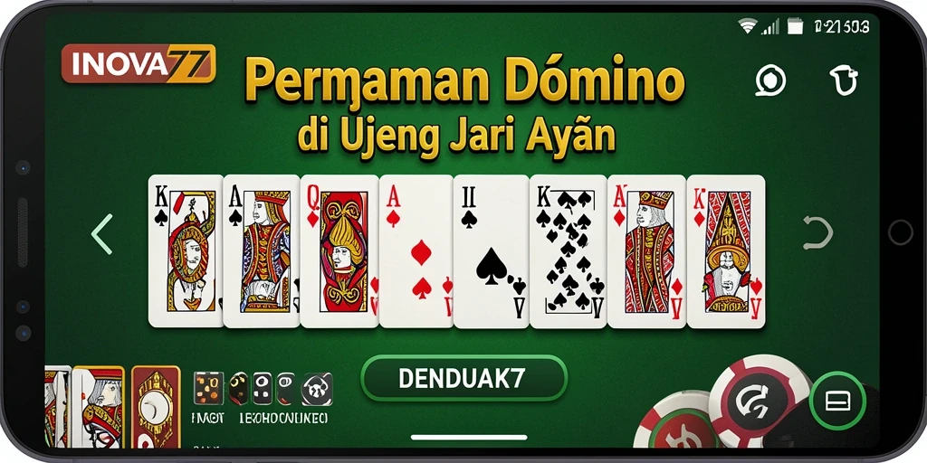 Tampilan menarik dari gameplay Domino di INOVA77.