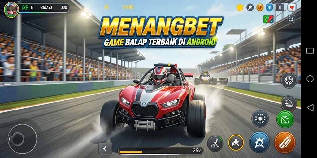 Gameplay balapan seru dalam MENANGBET dengan grafis menakjubkan.