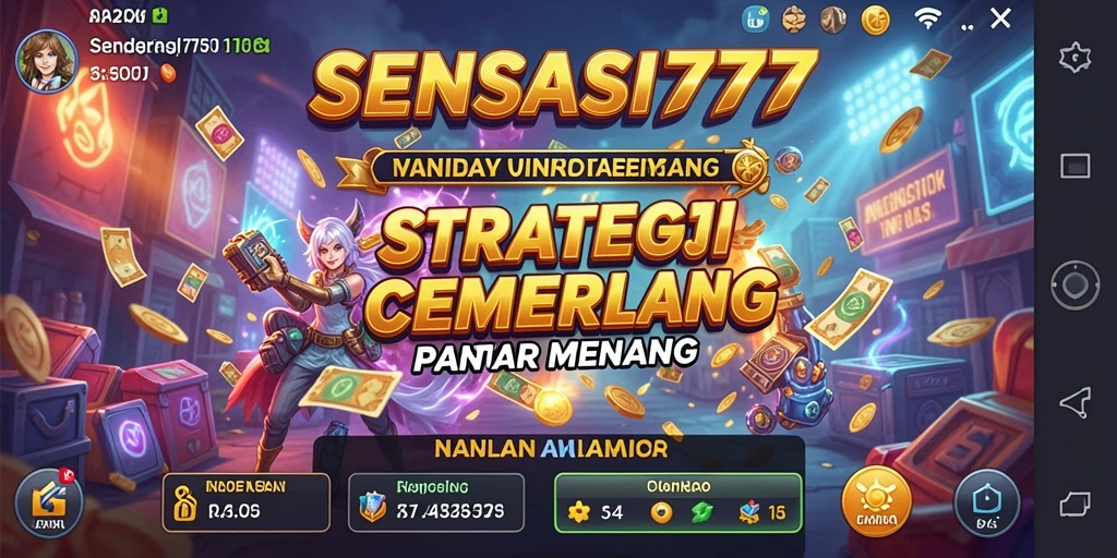 Tampilan gameplay menarik saat bermain SENSASI777 dengan berbagai strategi.