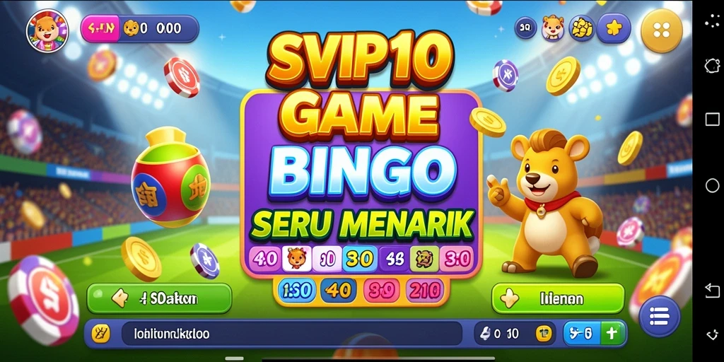 Tampilan gameplay Bingo yang menarik dan interaktif dalam SVIP10.