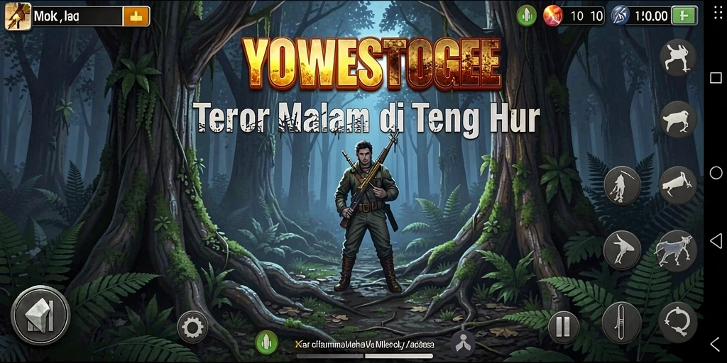 Gameplay menegangkan YOWESTOGEL di tengah hutan angker.