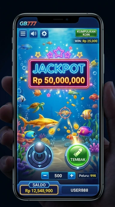 Tampilan antarmuka utama aplikasi gb777.