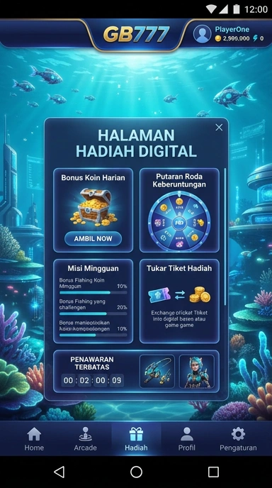 Screenshot fitur pembaruan aplikasi di gb777.